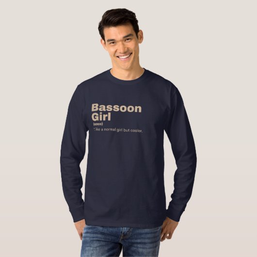 Bassoon Girl - Bassoon T-shirt (Voorkant volledig)