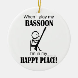 Bassoon Happy Place Keramisch Ornament