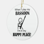 Bassoon Happy Place Keramisch Ornament (Links)