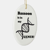 Bassoon in mijn genen keramisch ornament (Rechts)