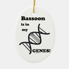 Bassoon in mijn genen keramisch ornament