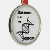 Bassoon in mijn genen metalen ornament (Rechts)