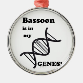 Bassoon in mijn genen metalen ornament