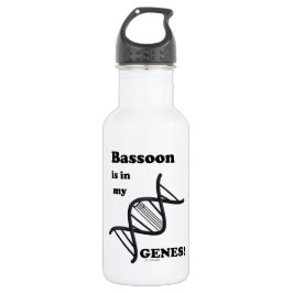 Bassoon in mijn genen waterfles 