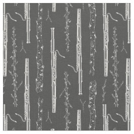 Bassoon Instrument Music Orchestra Band Craft Grey Stof