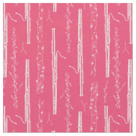 Bassoon Instrument Music Orchestra Band Craft Pink Stof