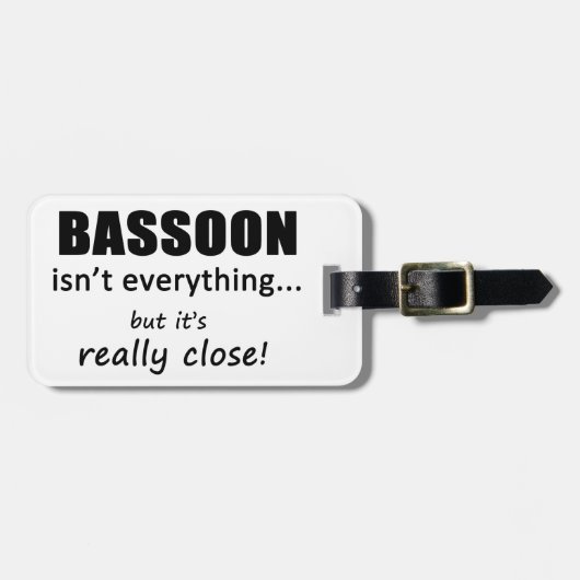 Bassoon is niet alles bagagelabel (Voorkant horizontaal)