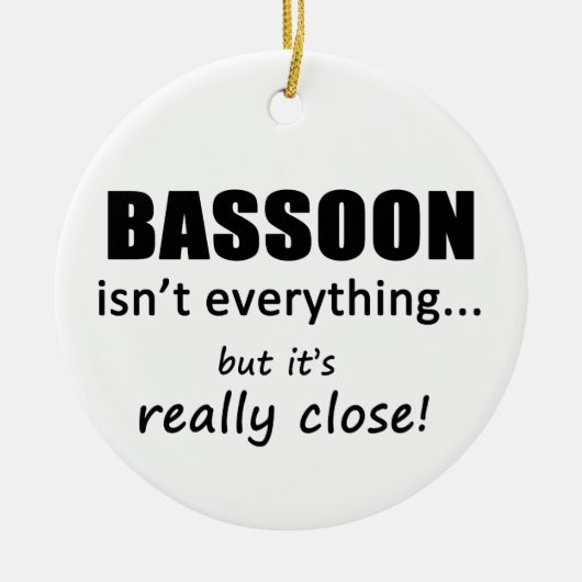 Bassoon is niet alles keramisch ornament (Voorkant)