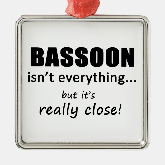 Bassoon is niet alles metalen ornament (Voorkant)