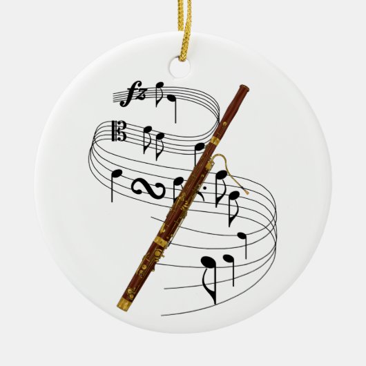 Bassoon Keramisch Ornament (Voorkant)