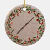 Bassoon kerstornament Orchestra Music Gift Keramisch Ornament (Achterkant)