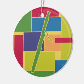 Bassoon Kleurblokken Ornament (Links)