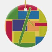 Bassoon Kleurblokken Ornament (Achterkant)