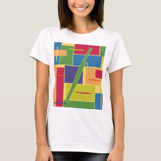 Bassoon Kleurblokken Spaghetti Tank (Voorkant)