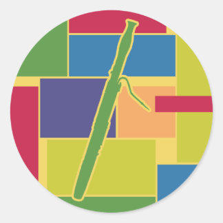 Bassoon Kleurblokken Sticker