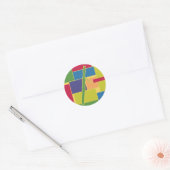 Bassoon Kleurblokken Sticker (Envelop)
