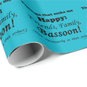 Bassoon maakt me gelukkig cadeaupapier (Rol Hoek)