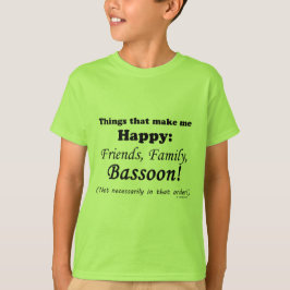 Bassoon maakt me gelukkig t-shirt