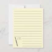 Bassoon Musician Music Teacher Woodwind Bedankkaart (Achterkant)