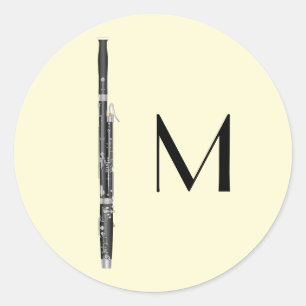 Bassoon Musician Music Teacher Woodwind Ronde Sticker