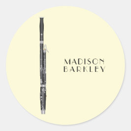 Bassoon Musician Music Teacher Woodwind Ronde Sticker