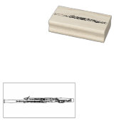 Bassoon Musician Music Teacher Woodwind Rubberstempel (Gestempeld)