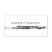 Bassoon Musician Music Teacher Woodwind Rubberstempel (Afrduk)