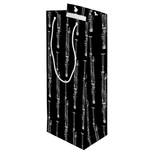Bassoon Musician Music Teacher Woodwind Wijn Cadeautas (Achterkant Gekanteld)
