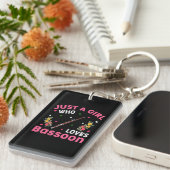 Bassoon muziek liefhebber gewoon een meisje die va sleutelhanger (Voorkant Rechts)