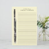 Bassoon muziekleraar briefpapier (Staand voorkant)