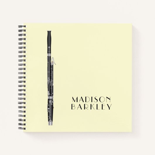 Bassoon muziekleraar notitieboek (Voorkant)