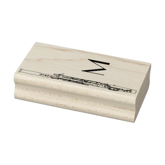 Bassoon muziekleraar rubberstempel (Stempel)