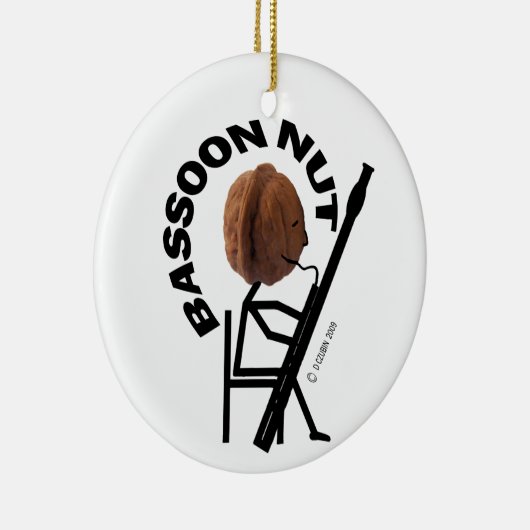 Bassoon Nut Keramisch Ornament (Rechts)