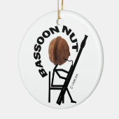 Bassoon Nut Keramisch Ornament (Links)