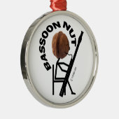 Bassoon Nut Metalen Ornament (Rechts)