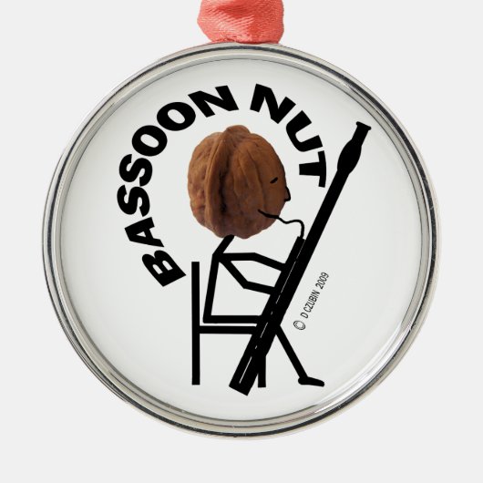 Bassoon Nut Metalen Ornament (Voorkant)