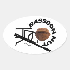Bassoon Nut Ovale Sticker