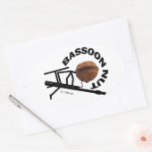 Bassoon Nut Ovale Sticker (Envelop)