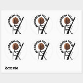Bassoon Nut Ronde Sticker (Vel)