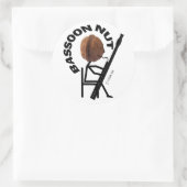 Bassoon Nut Ronde Sticker (Tas)