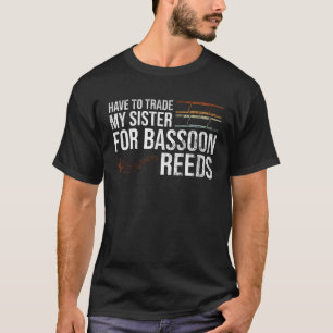 Bassoon Orkest en Bassoon blaasinstrument T-shirt