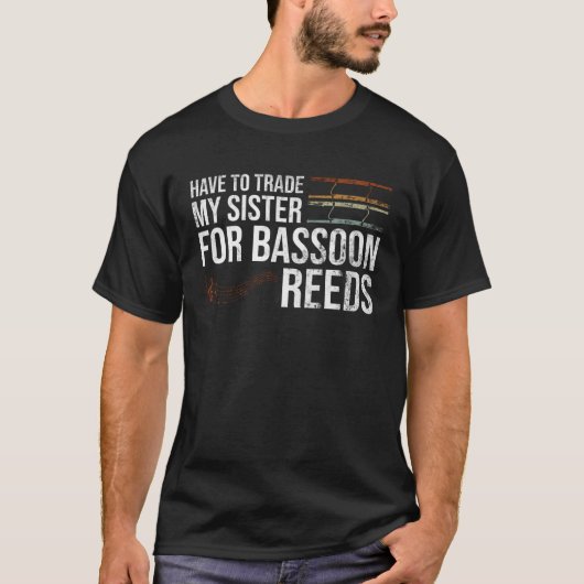 Bassoon Orkest en Bassoon blaasinstrument T-shirt (Voorkant)