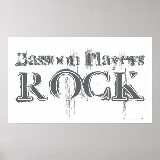 Bassoon Players Rock Poster (Voorkant)