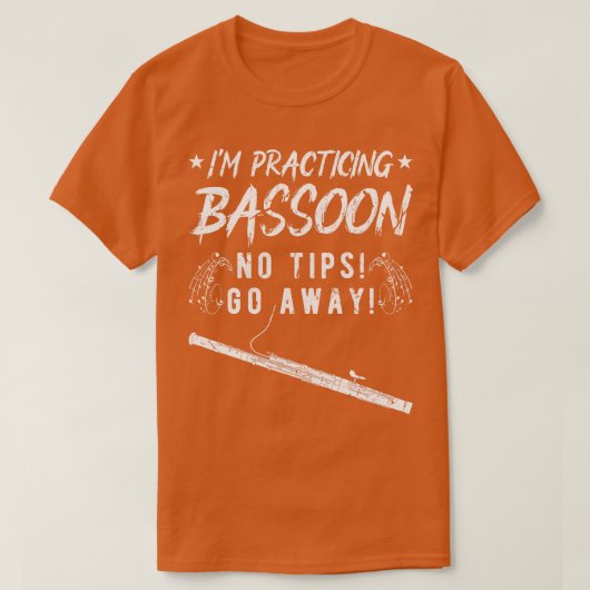 Bassoon Reed voor bassonist T-shirt (Design voorkant)