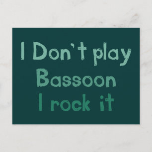 Bassoon Rock It Briefkaart