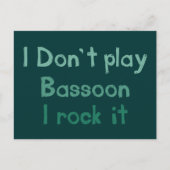 Bassoon Rock It Briefkaart (Voorkant)