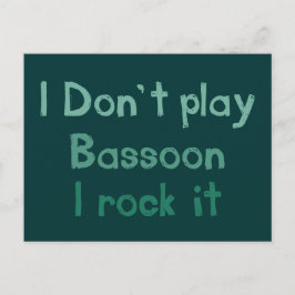 Bassoon Rock It Briefkaart