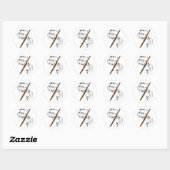 Bassoon Ronde Sticker (Vel)