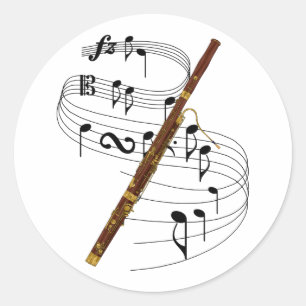 Bassoon Ronde Sticker