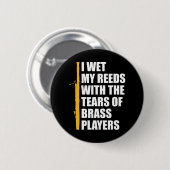 Bassoon speler Bassonist Reed Ronde Button 5,7 Cm (Voorkant /achterkant)